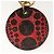 LOUIS VUITTON Yayoi Kusama Portachiavi Monogram Zucca Charm M66738 Auth 138042 Rosso - vista 2