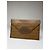 Clutch in pelle vintage Fendi FF monogramma marrone D'oro - vista 10
