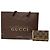 Vintage Gucci Monogram Schlüsselanhänger beige weiß