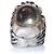 Gucci, Unisex Löwenkopf-Ring mit schwarzem Stein Silber - Ansicht 6