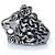 Gucci, Unisex Löwenkopf-Ring aus Silber - Ansicht 4