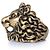 Gucci, Anello testa di leone unisex in oro D'oro - vista 5