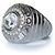 Silberner Ring 1984 von Dolce & Gabbana mit Stein - Ansicht 2
