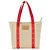 Borsa 2 in 1 Antigua Cabas MM in tela e pelle di Louis Vuitton Rosso Beige