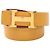 Ceinture Hermès Constance en cuir Epsom Rouge Jaune