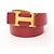 Ceinture Hermès Constance en cuir Epsom Rouge Jaune - vue 6