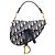 Saddle Borsa a sella mini obliqua blu Dior Blu navy