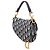 Saddle Borsa a sella mini obliqua blu Dior Blu navy - vista 2
