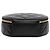 Clutch rotonda con catena e logo ovale in pelle di agnello trapuntata nera Chanel Nero - vista 3