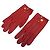Hermès HERMES CLOU DE SELLE T6 ROTE LEDERHANDSCHUHE