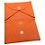 Monedero Calvi de Hermès en cuero de cabra naranja - vista 5