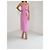 Dries Van Noten Verziertes ärmelloses Midikleid Rosa Beige Pink - Ansicht 2