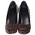 Tacchi Gucci in pelle marrone - vista 2