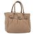 Borsa a mano Gancini in pelle rosa argento Auth 138865 di Salvatore Ferragamo