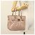 Borsa a mano Gancini in pelle rosa argento Auth 138865 di Salvatore Ferragamo - vista 22