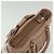 Borsa a mano Gancini in pelle rosa argento Auth 138865 di Salvatore Ferragamo - vista 6