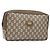 GUCCI GG Plus Supreme Clutch Bag PVC Beige Auth ep10321