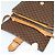 Céline CELINE Macadam Canvas Schultertasche aus PVC-Leder Braun Gold Auth 139816 Golden - Ansicht 10