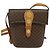 Céline CELINE Macadam Canvas Schultertasche aus PVC-Leder Braun Gold Auth 139816 Golden - Ansicht 13