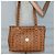 Borsa a Spalla MCM Logogram Vicetos in Pelle PVC Marrone Oro Auth BA4838 - vista 20