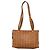 Borsa a Spalla MCM Logogram Vicetos in Pelle PVC Marrone Oro Auth BA4838 - vista 3