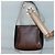 Borsa a Spalla ETRO in Pelle PVC Marrone Argento Auth bs28972 - vista 20