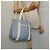 Bulgari BVLGARI Logo Mania Tote Bag aus Canvas in Hellblau Silber Auth BA5058 - Ansicht 26
