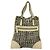 Borsa a Mano PRADA Tweed Pelle Beige Nero Argento Auth yk19291 - vista 2