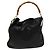 Borsa a spalla Gucci Bamboo in pelle 2 in 1 Nero Oro 001 1577 Auth 138325 - vista 2