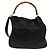 Borsa a spalla Gucci Bamboo in pelle 2 in 1 Nero Oro 001 1577 Auth 138325 - vista 3