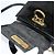 Borsa a mano Gancini in smalto 2 in 1 nera e oro Auth 138879 di Salvatore Ferragamo - vista 10