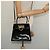 Borsa a mano Gancini in smalto 2 in 1 nera e oro Auth 138879 di Salvatore Ferragamo - vista 23