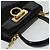 Borsa a mano Gancini in smalto 2 in 1 nera e oro Auth 138879 di Salvatore Ferragamo - vista 6