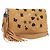 Borsa a spalla in pelle beige e oro con borchie Jimmy Choo Auth BA5032 D'oro