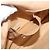 Borsa a spalla in pelle beige e oro con borchie Jimmy Choo Auth BA5032 D'oro - vista 12
