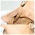 Borsa a spalla in pelle beige e oro con borchie Jimmy Choo Auth BA5032 D'oro - vista 19