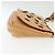 Borsa a spalla in pelle beige e oro con borchie Jimmy Choo Auth BA5032 D'oro - vista 3