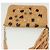 Borsa a spalla in pelle beige e oro con borchie Jimmy Choo Auth BA5032 D'oro - vista 6