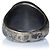 Autre Marque Hämatit-Look Ring Maison Margiela Schwarz Silber Grau - Ansicht 5
