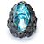 Autre Marque Lyly Erlandsson, L'anello a conchiglia invernale Argento Blu