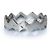 Autre Marque Mikia, silberner Zickzackring