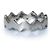 Autre Marque Mikia, silberner Zickzackring - Ansicht 4