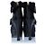 Fendi, botines de cuero negro con shearling - vista 6