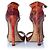 Sandália de python Jimmy Choo em laranja e rosa - vista 3