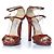 Sandália de python Jimmy Choo em laranja e rosa - vista 6
