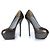 Sergio Rossi, Plateaupumps mit Eidechsenmuster Silber Grau - Ansicht 2
