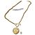 Cambon Collana con Medaglione Chanel Giallo Metallo
