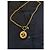 Cambon Collana con Medaglione Chanel Giallo Metallo - vista 2