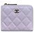 Chanel Billetera de cuero Classique atemporal Púrpura