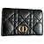 Dior Caro Kartenetui Schwarz Leder